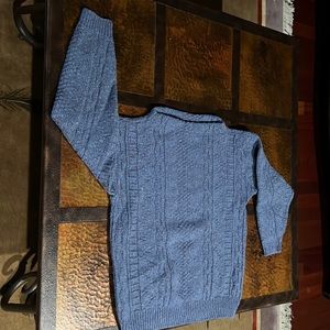 Laurie Stacey Patterned Knit Boat Neck Sweater Vintage Made in USA